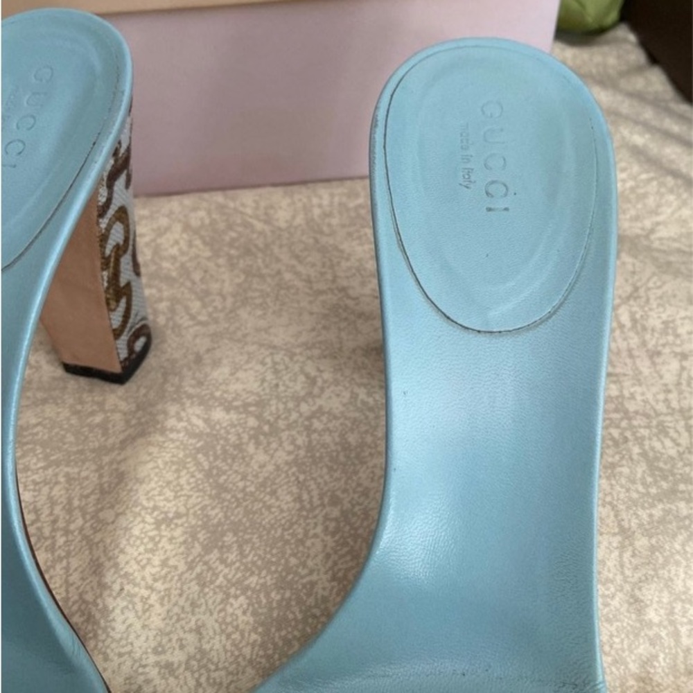Gucci Slide On Heels👡🔥GorG Super elegant SEXY Rare lmtd Edit🔥EXC Cond Size 7 - Picture 9 of 16